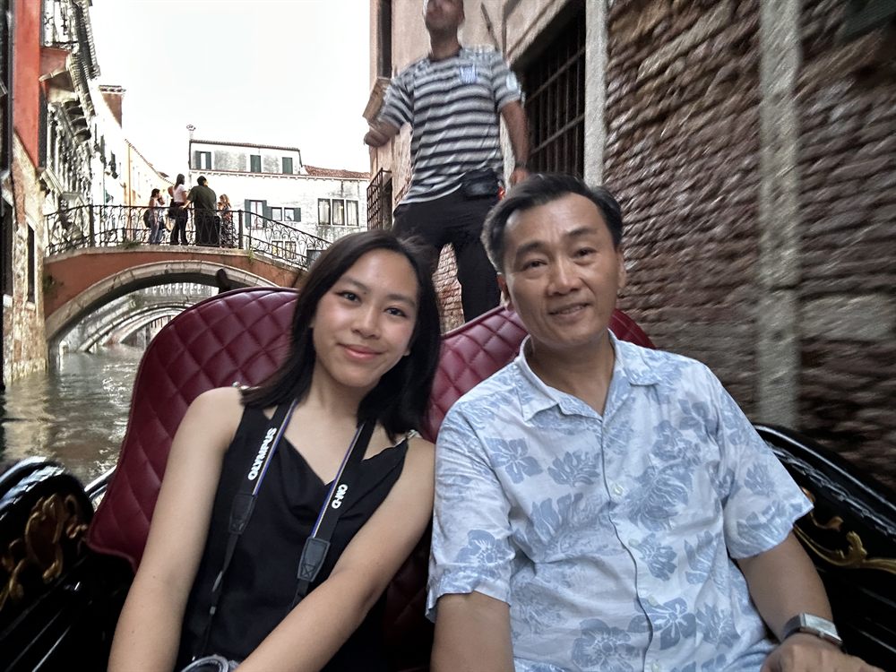 Riding gondolas